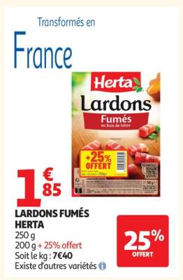 Lardons Fumés Herta