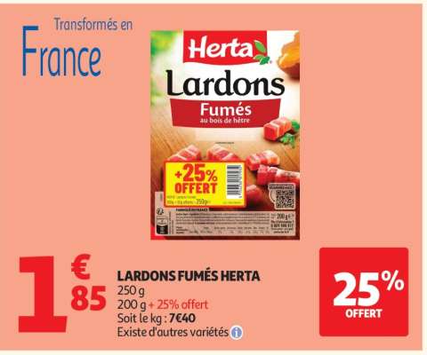 Lardons Fumés Herta