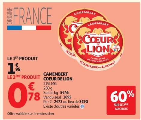 Camembert Coeur De Lion
