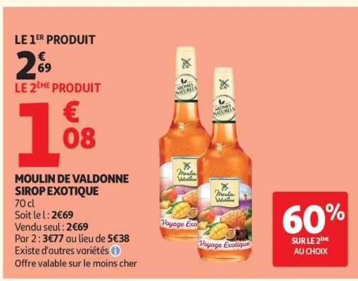 MOULIN DE VALDONNE SIROP EXOTIQUE
