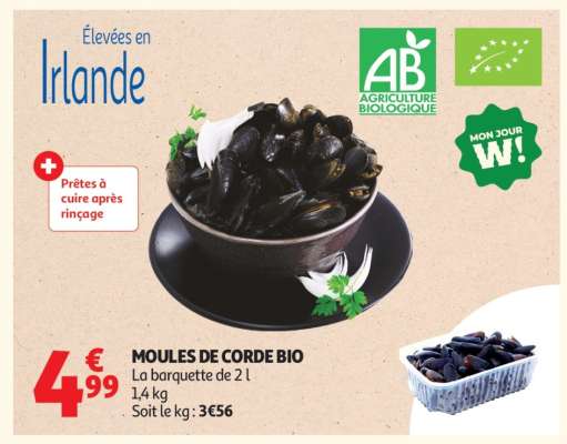 Moules De Corde Bio