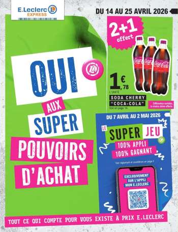 Catalogue E.Leclerc - 14/04/2026 - 25/04/2026.