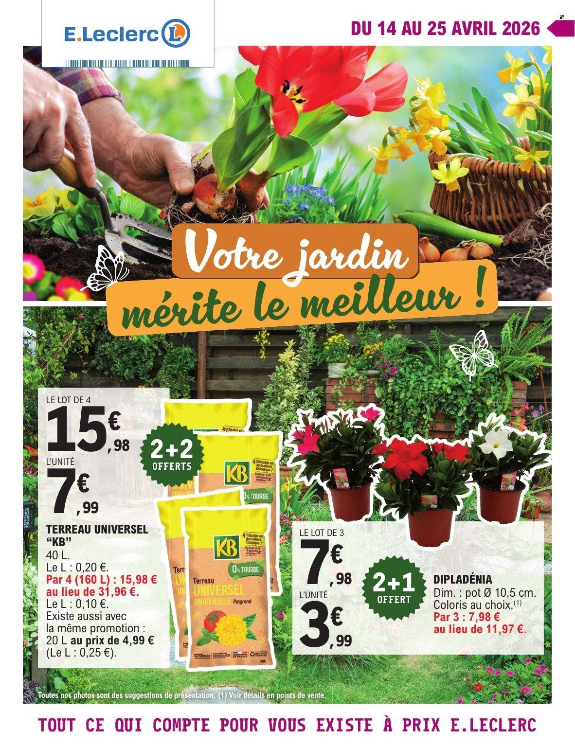 Catalogue E.Leclerc - 14/04/2026 - 25/04/2026. Page 1