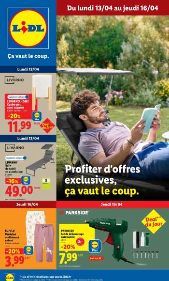 Catalogue Lidl - 13/04/2026 - 16/04/2026.