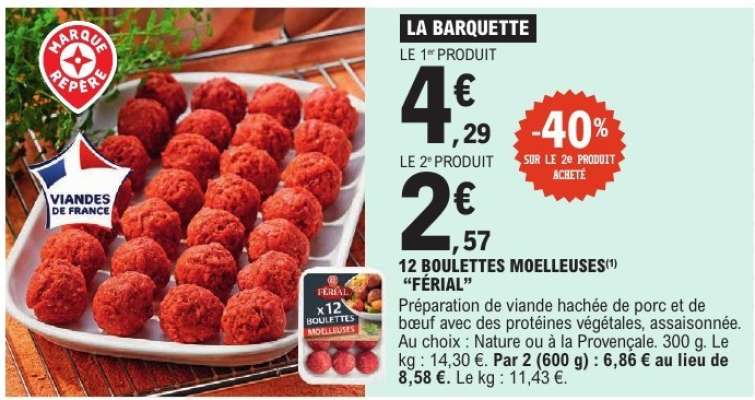 12 BOULETTES MOELLEUSES 'FÉRIAL'