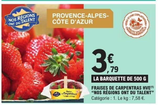 Fraises de Carpentras HVE