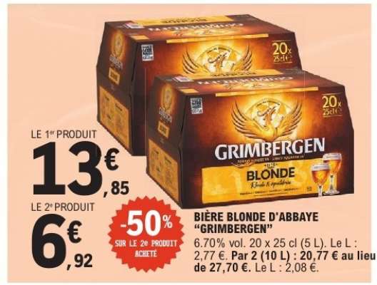 BIÈRE BLONDE D'ABBAYE 'GRIMBERGEN'