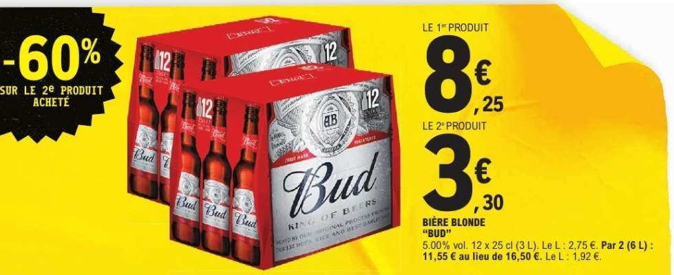 Bière Blonde 'Bud'