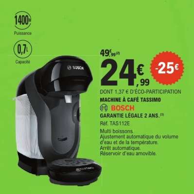 MACHINE À CAFÉ TASSIMO BOSCH
