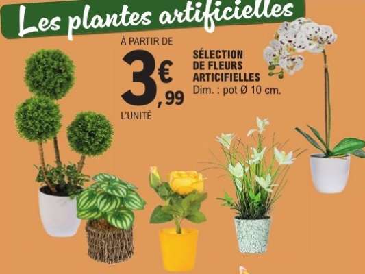 Sélection de fleurs artificielles
