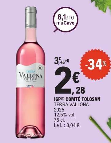 IGP COMTÉ TOLOSAN TERRA VALLONA