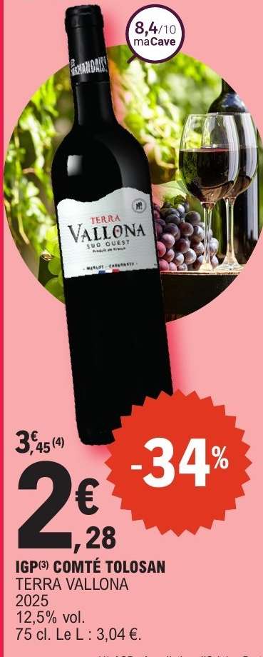 IGP COMTÉ TOLOSAN TERRA VALLONA