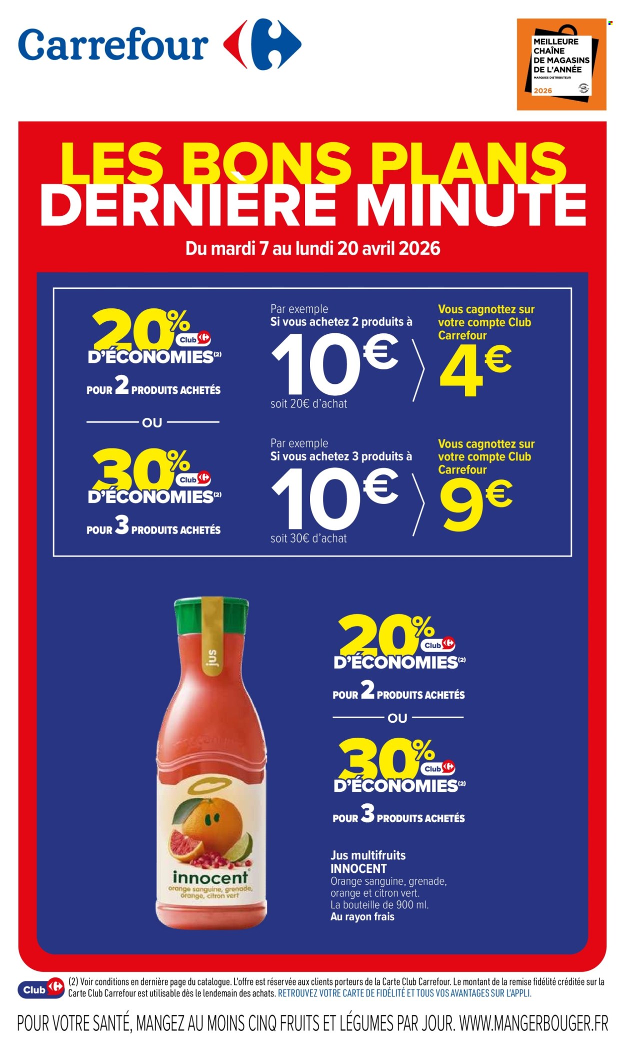 Catalogue Carrefour Hypermarchés - 07/04/2026 - 20/04/2026. Page 1