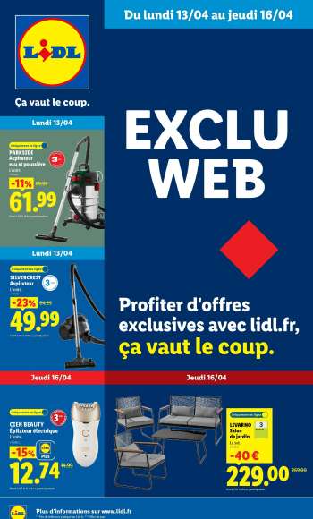 Catalogue Lidl - 13/04/2026 - 16/04/2026.