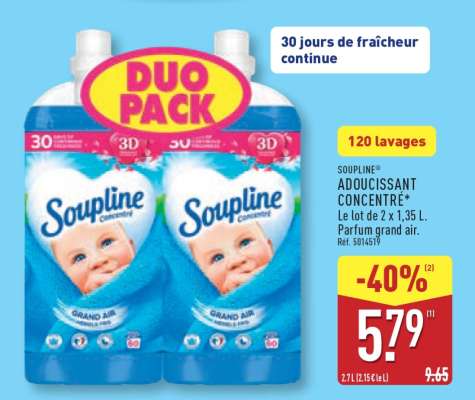 SOUPLINE Adoucissant concentré