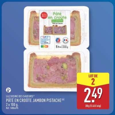 PÂTÉ EN CROÛTE JAMBON PISTACHE