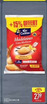 KER CADELAC MADELEINES VANILLE