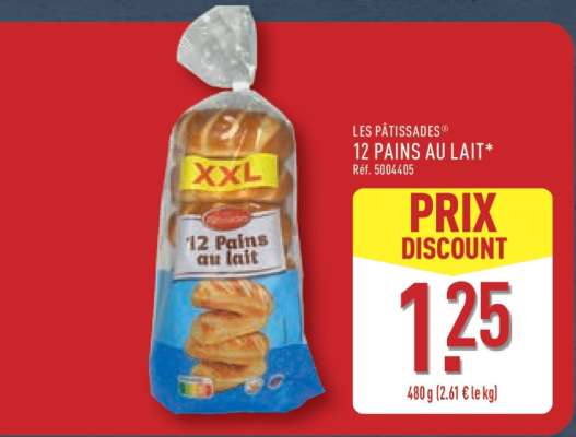 Les Pâtissades 12 Pains au Lait