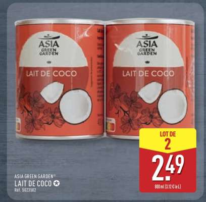 ASIA GREEN GARDEN Lait de Coco
