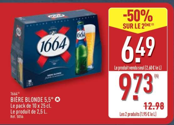 1664 BIÈRE BLONDE 5,5°
