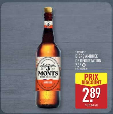 3 Monts Bière Ambrée de Dégustation