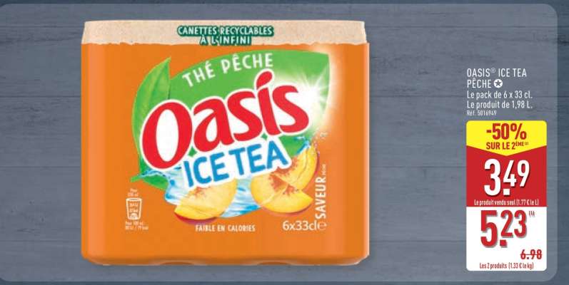OASIS® ICE TEA PÊCHE