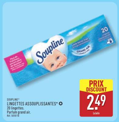 SOUPLINE® LINGETTES ASSOUPLISSANTES