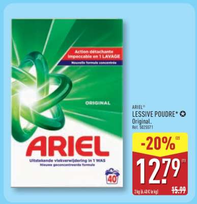 ARIEL LESSIVE POUDRE