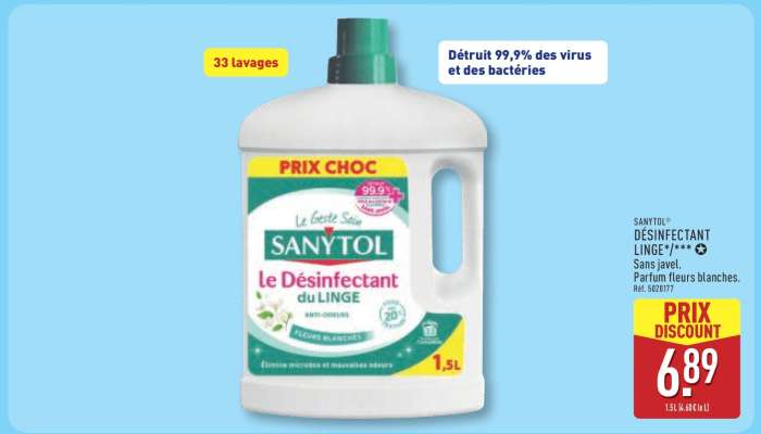 SANYTOL DÉSINFECTANT LINGE