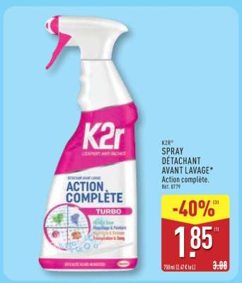 K2r Spray Détachant Avant Lavage