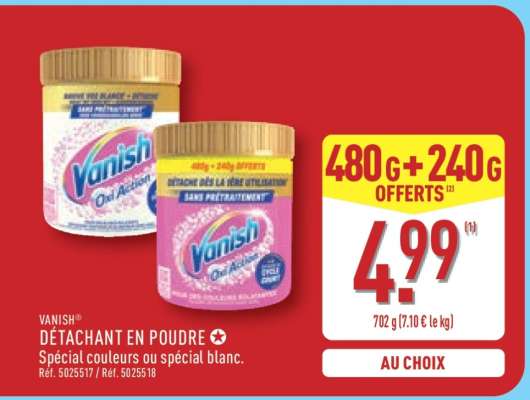 VANISH Détachant en Poudre