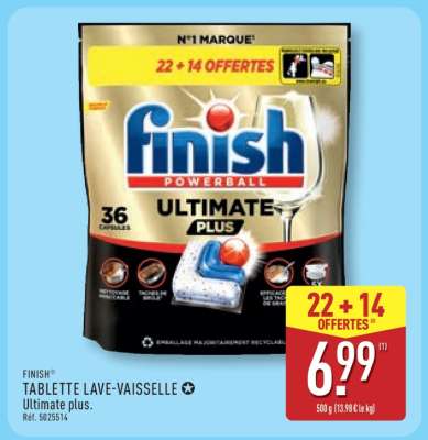 FINISH® TABLETTE LAVE-VAISSELLE