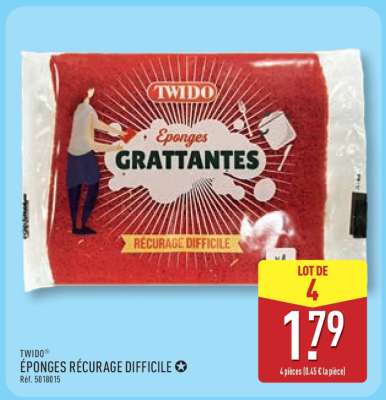 TWIDO® EPONGES RÉCURAGE DIFFICILE
