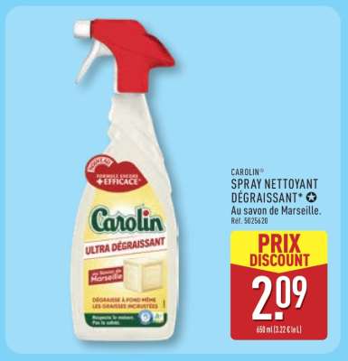 Carolin Spray Nettoyant Dégraissant