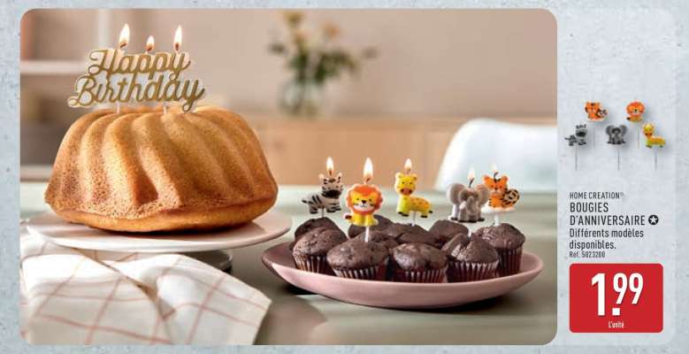 BOUGIES D'ANNIVERSAIRE