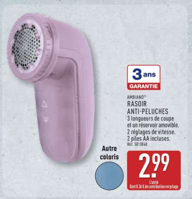 AMBIANO Rasoir Anti-Peluches