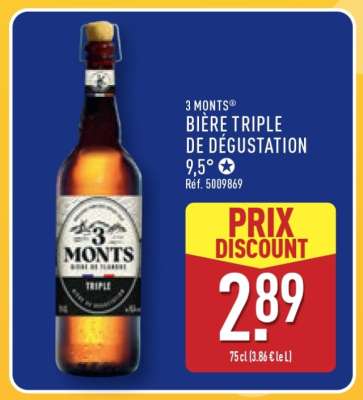 3 Monts Bière Triple de Dégustation