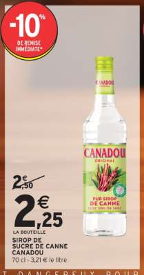 SIROP DE SUCRE DE CANNE CANADOU