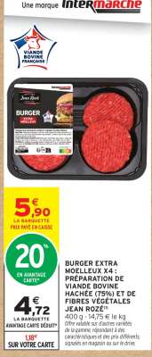 BURGER EXTRA MOELLEUX X4