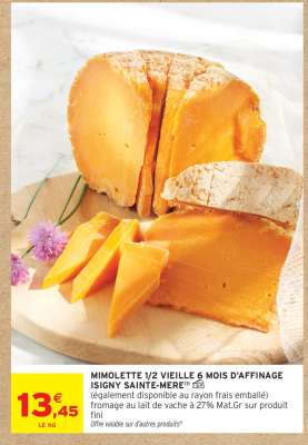 Mimolette 1/2 Vieille 6 Mois d'Affinage Isigny Sainte-Mère