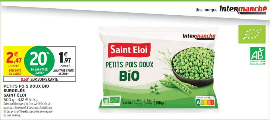 PETITS POIS DOUX BIO SURGELÉS