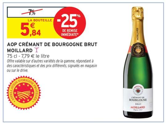 AOP** Crémant de Bourgogne Brut 'Moillard'