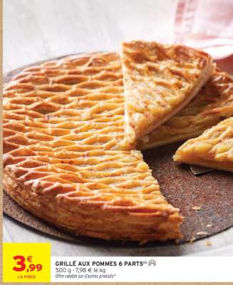 Grillé aux pommes 6 parts