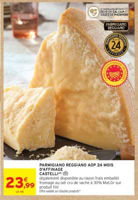 PARMIGIANO REGGIANO AOP 24 MOIS D'AFFINAGE