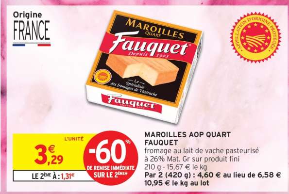 MAROILLES AOP QUART FAUQUET