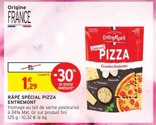 Râpé Spécial Pizza Entremont