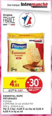 EMMENTAL RÂPÉ PÂTURAGES