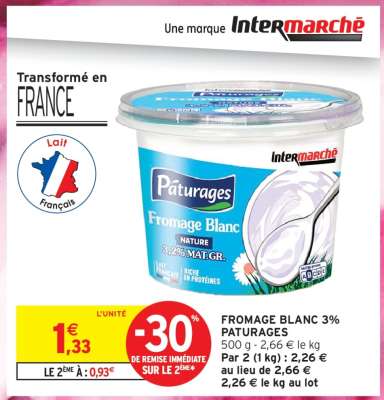 FROMAGE BLANC 3% PÂTURAGES