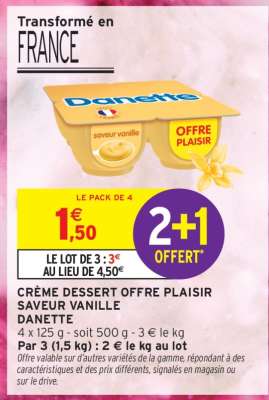 DANETTE Crème dessert