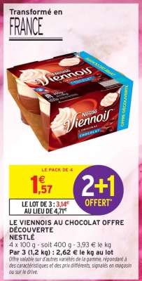 LE VIENNOIS AU CHOCOLAT OFFRE DÉCOUVERTE